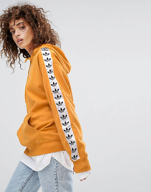 Af Gud Udråbstegn digital adidas Originals Tnt Taped Side Stripe Pullover Hoodie In Yellow | ASOS