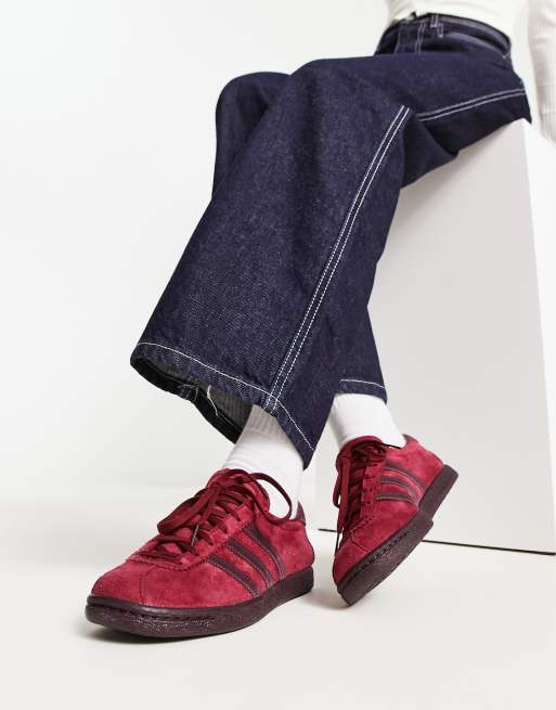 adidas Originals Tobacco Gruen sneakers in burgundy