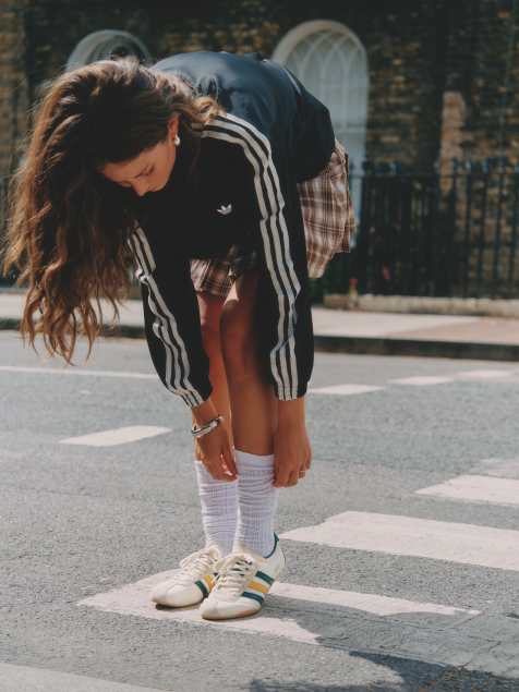 adidas Originals – Tokyo – Białe buty sportowe z zielonymi i żółtymi detalami - view 1