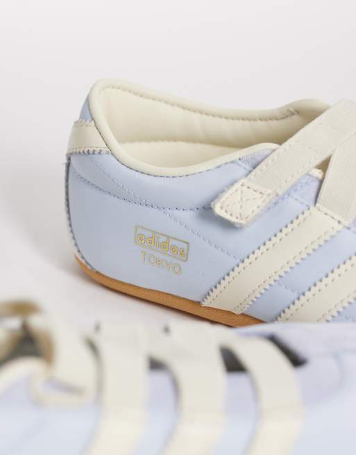 adidas Originals – Tokyo – Flache Mary-Jane-Schuhe in Hellblau und Weiß , 3 von 5