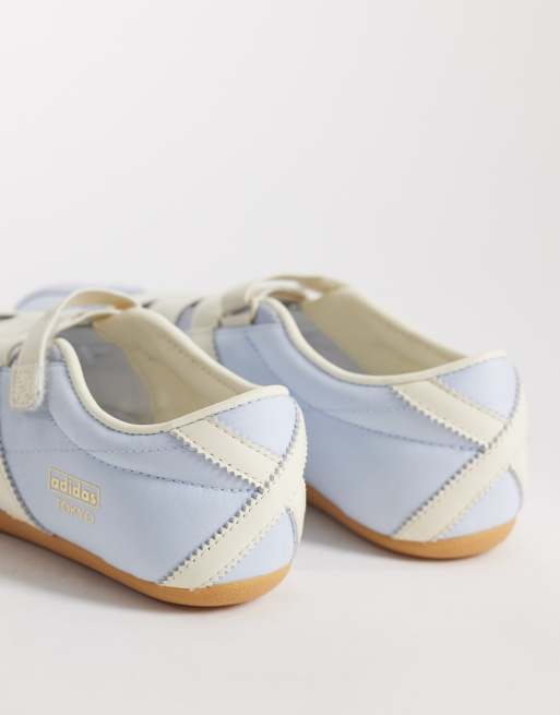 adidas Originals – Tokyo – Flache Mary-Jane-Schuhe in Hellblau und Weiß , 4 von 5