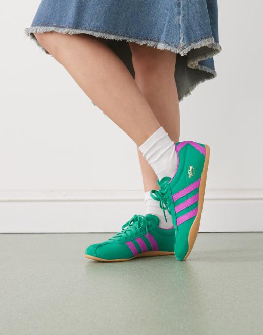 adidas Originals – Tokyo – Gröna och lila sneakers