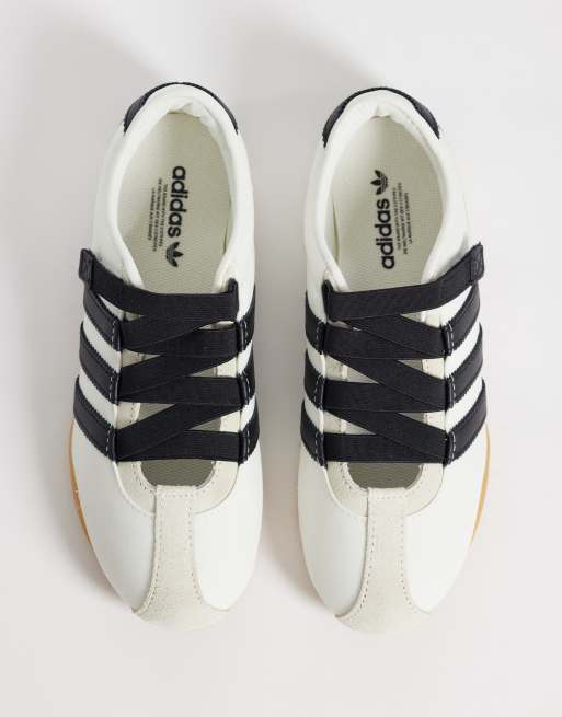 adidas Originals Tokyo Mary-Jane-Ballerinas in Wollweiß und Schwarz, 3 von 5