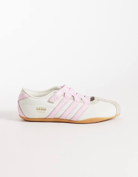 adidas Originals Tokyo mary janes in off white and pink - view 1