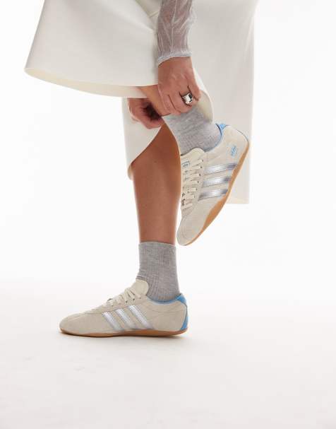 adidas Originals – Tokyo – Sneaker in Metallic-Silber und Blau - view 1
