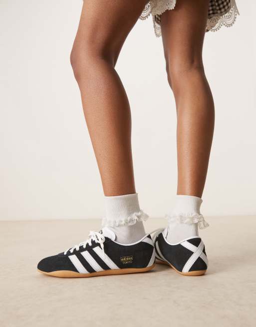 adidas Originals Tokyo trainers in black and white
