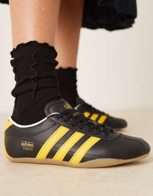 adidas Originals Tokyo Sneakers in black and yellow | ASOS