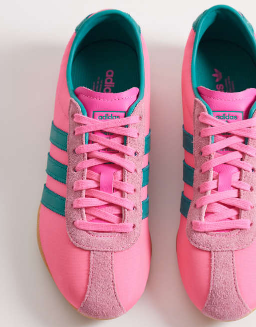 adidas Originals Tokyo sneakers in bright pink and green | ASOS