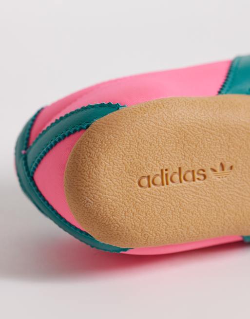 adidas gazelle silver green womens adidas Women's Barreda Decode Shoes, Size 9, Green/Pink main image 0