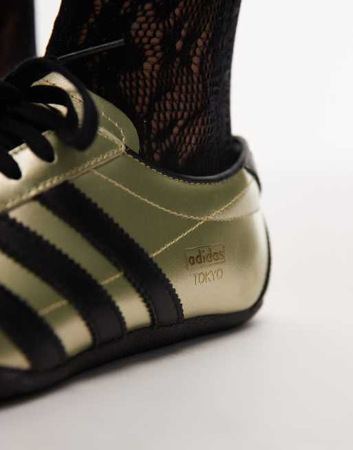 adidas Originals Tokyo sneakers in gold and black