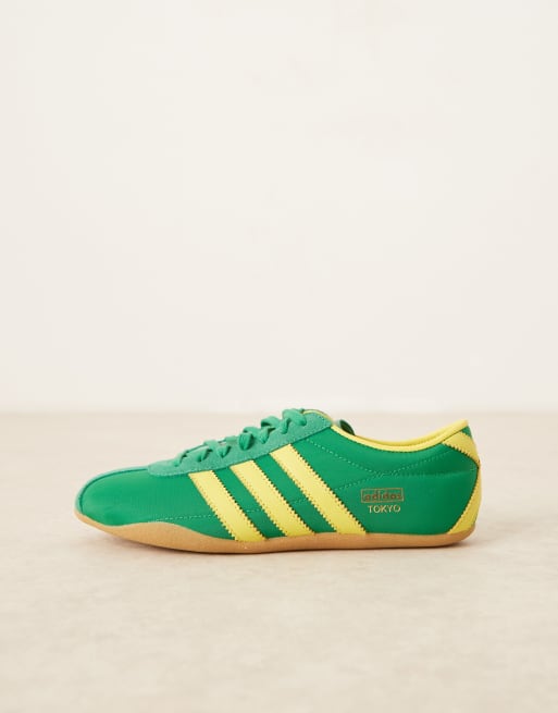 adidas Originals Tokyo sneakers in green and yellow