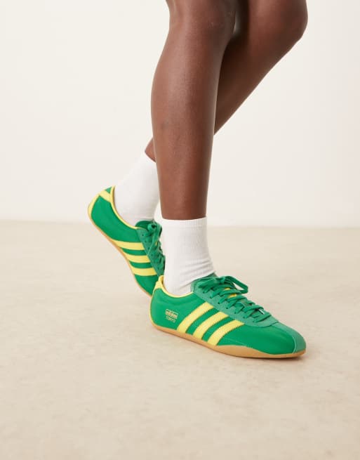 adidas Originals Tokyo sneakers in green and yellow
