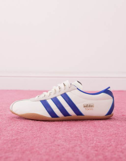 adidas Originals Tokyo sneakers in white and blue