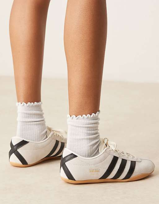 adidas gazelle silver green womens Thousand Fell Men's Lace Up Sneakers | White - White