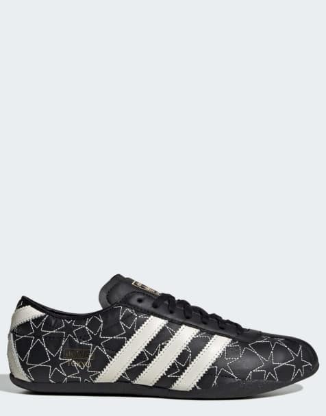 adidas Originals Tokyo trainers in black and off white with stitched star detailing - view 1