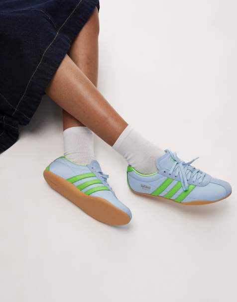 adidas Originals Tokyo trainers in blue and green - view 1