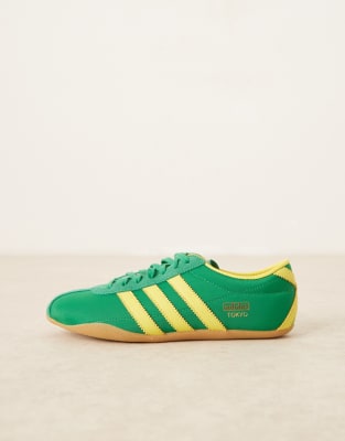 adidas Originals Tokyo trainers in green and yellow ASOS