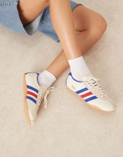 adidas Originals Tokyo trainers in white, red and blue - view 1