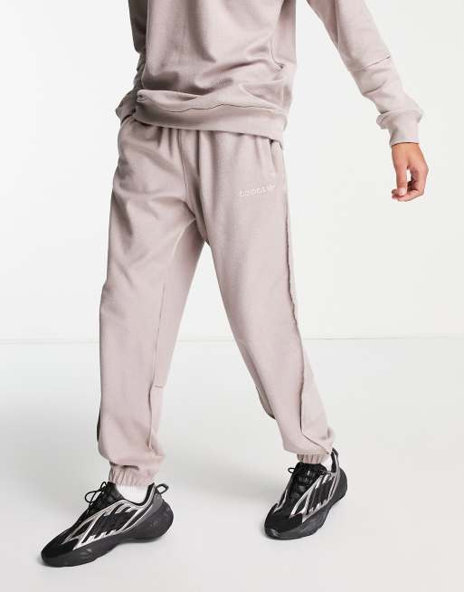 adidas Originals Tonal Textures French terry sweatpants in gray