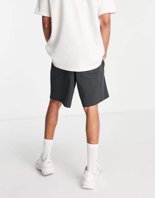 【ANGLAN】Pigment Waffle Shorts adidas Lounge Waffle Knit Loose Men's Shorts Pink HR5845