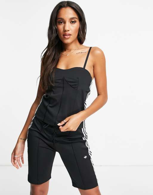 adidas Originals - Top a corsetto nero 