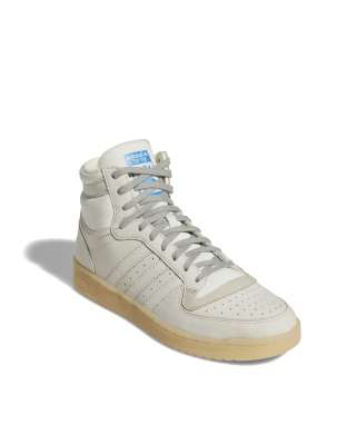 adidas Originals Top Ten Hi Sneaker in gebrochenem WeiB ASOS