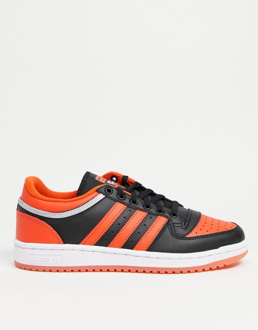 This adidas Top Ten Low In Black And Orange Will Be Releasing Soon •