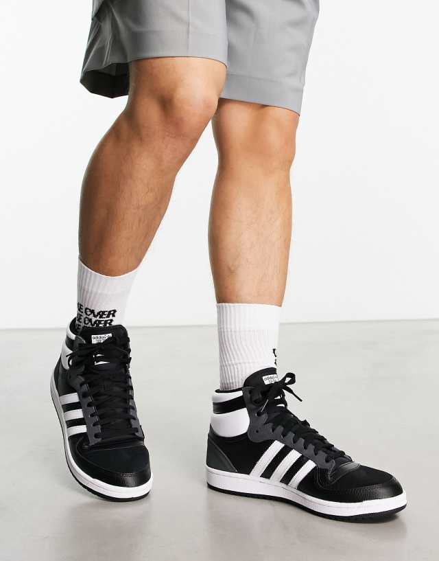 adidas Originals Top Ten RB sneakers in black/white