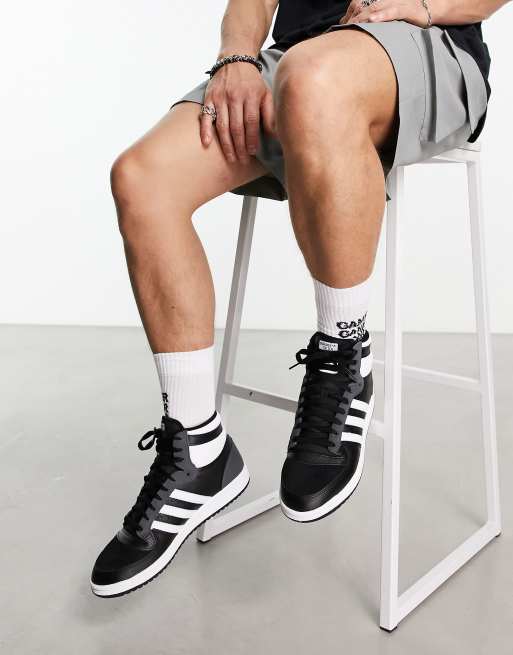 adidas Top RB sneakers in black/white ASOS