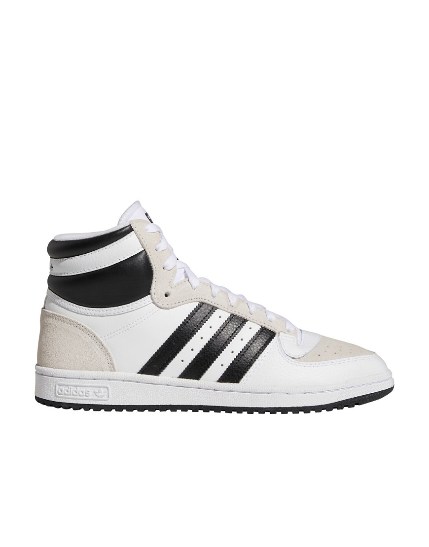 adidas Originals Top Ten RB sneakers in white and black