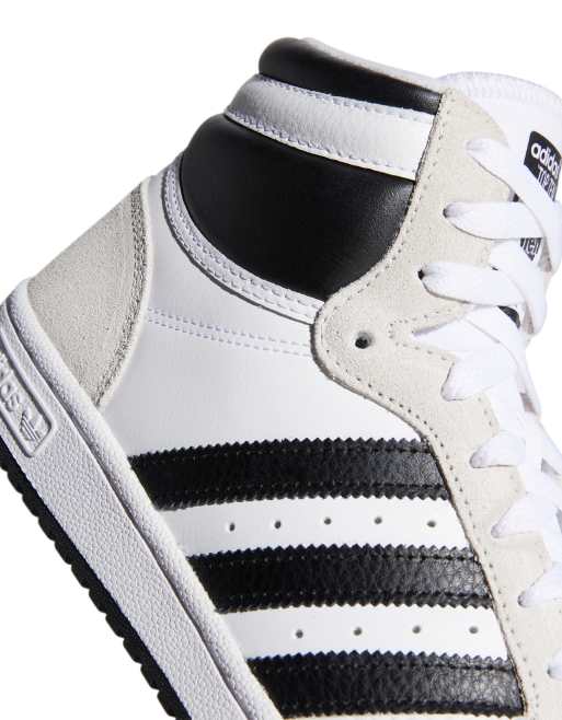 adidas Originals Top Ten RB sneakers in white and black