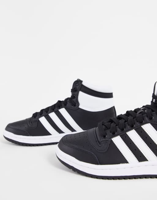 adidas Originals Top Ten sneakers in black and white | ASOS