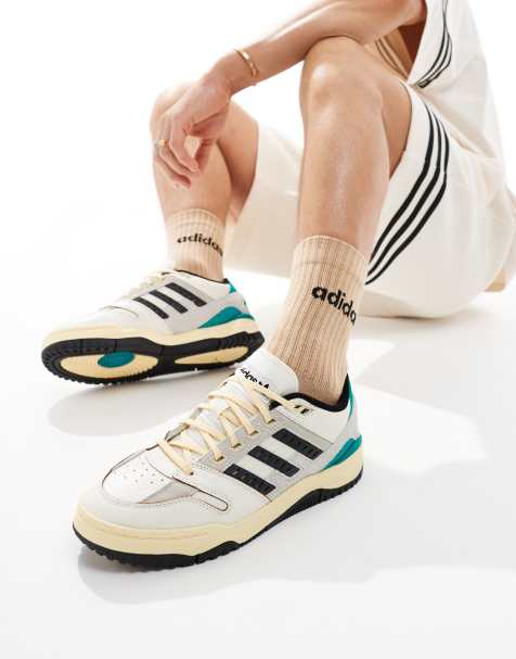 adidas Originals – Torsion Phantom Low – Sneaker in gebrochenem Weiß und Grün - view 1