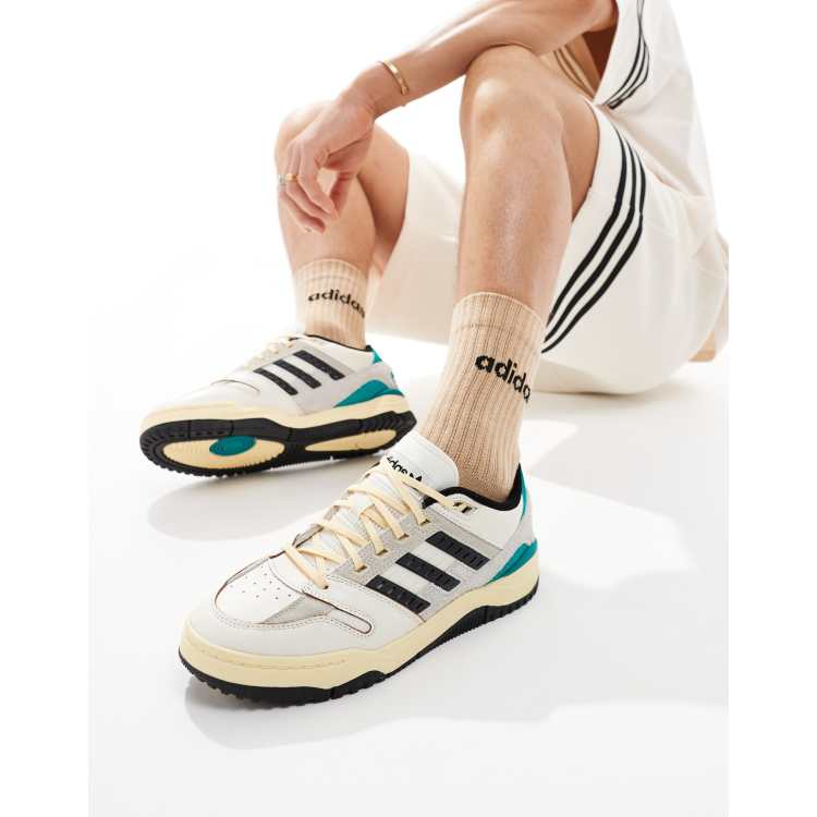 adidas Originals Torsion Phantom Low sneakers in off white green