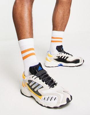 adidas Originals Torsion TRDC trainers in white and brown - ASOS Price Checker