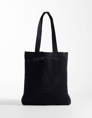 adidas Originals - Tote bag au crochet - Noir