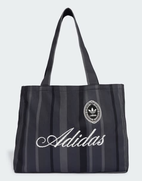 adidas Originals - Tote bag en toile - Gris six/noir - view 1