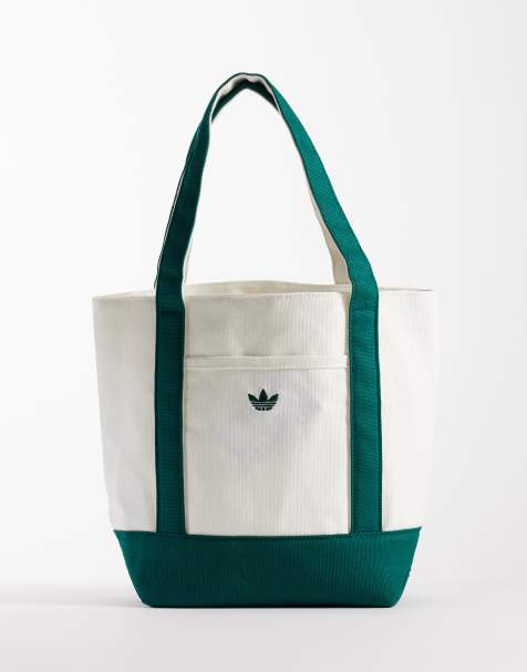 adidas Originals tote bag in white and green - view 1