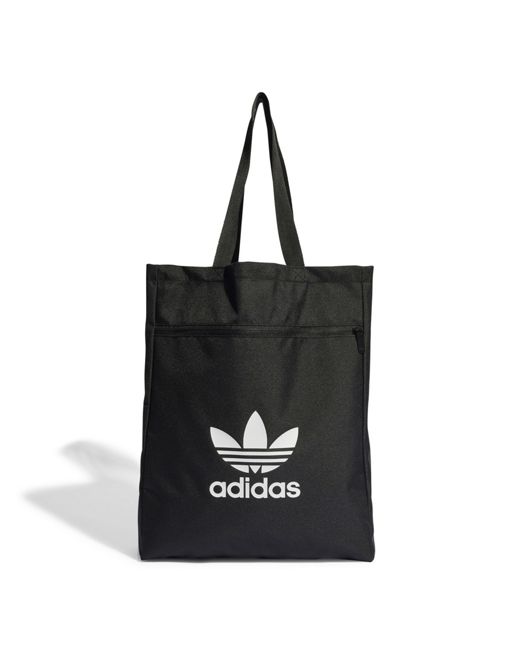 adidas Originals - Tote tas met trefoil in zwart