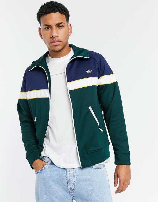 adidas Originals track jacket in green | ASOS