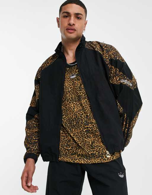 adidas Originals track jacket in leopard print ASOS