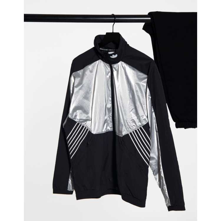 adidas Originals track jacket in silver ASOS