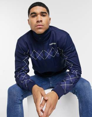 adidas argyle track top