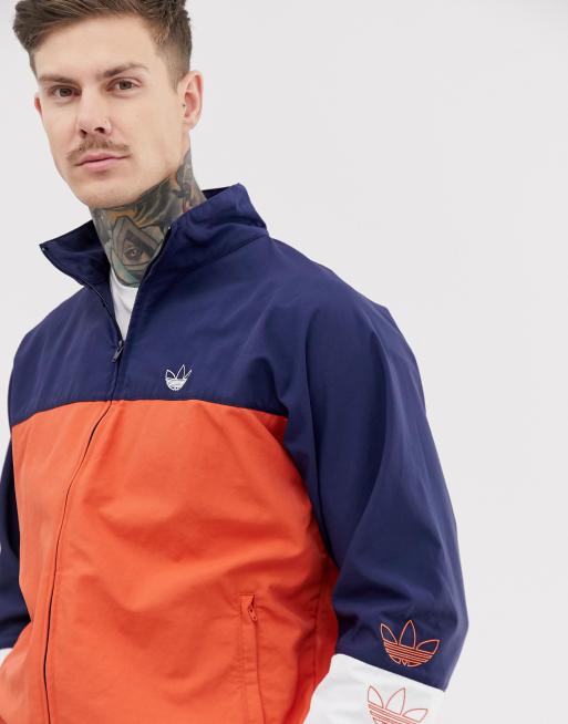 Blocked warm up jacket sale