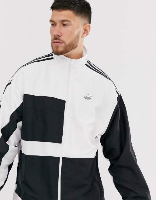 COLOR BLOCKING METAL LOGO PIN TRACK JACKET MENS