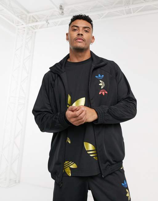 adidas Originals track jacket with metallic blown up logo ASOS