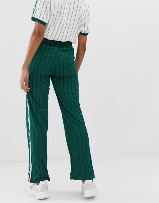 adidas Originals superstar track pant in green, ASOS