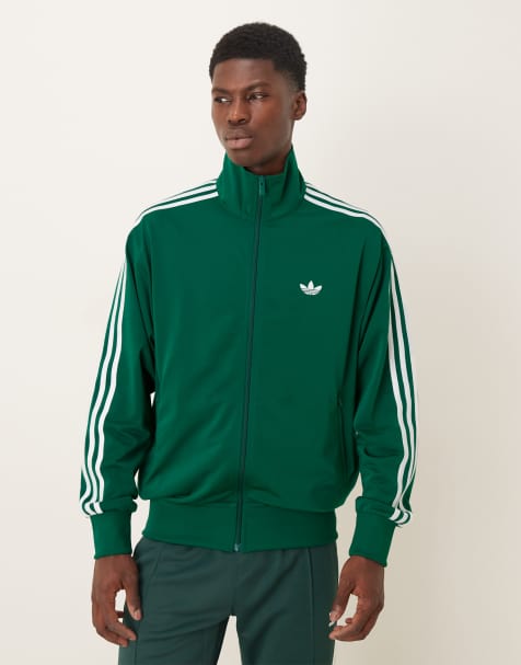 adidas Originals track top in dark green - view 1