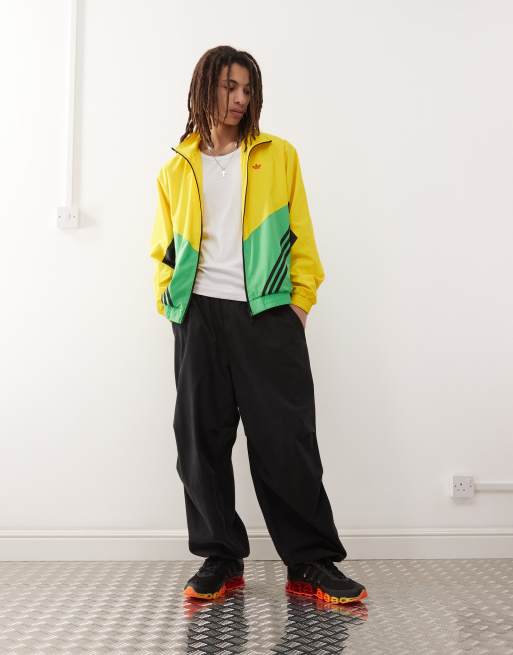 adidas Originals track top in yellow and green | ASOS