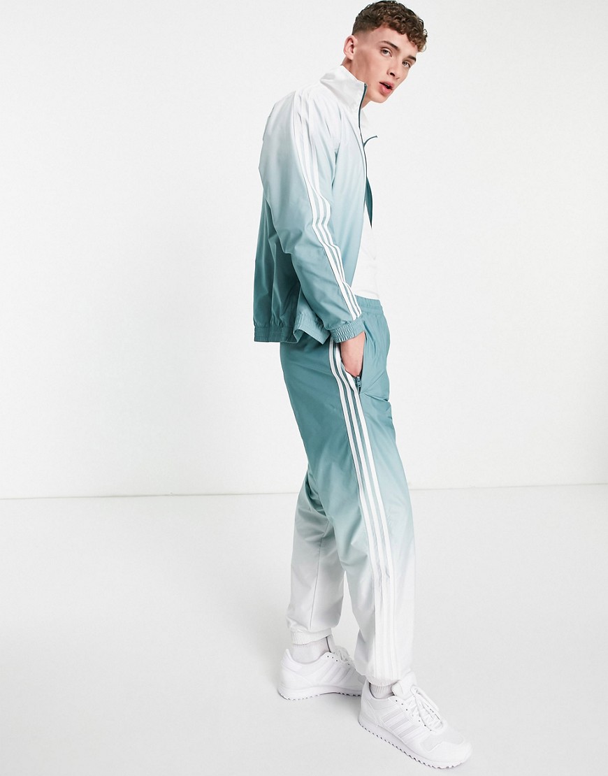 Adidas Originals - Trainingsjack met 3D Trefoil-logo in groen met kleurverloop
